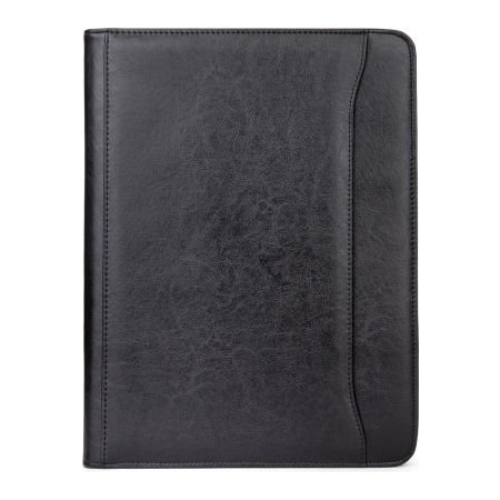 Bugatti Sedona Inc Bugatti Writing Case with Zip Around Closure, Vegan Leather, Black WRC1010-Black